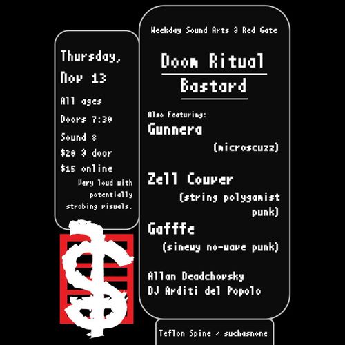 Doom Ritual Bastard, Gunnera, Zell Couver, Gafffe