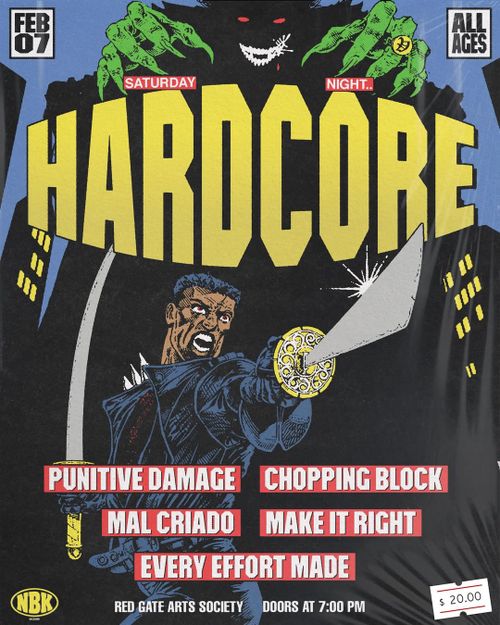 Punitive Damage, Chopping Block, Mal Criado, Make It Right, Every Effort Made