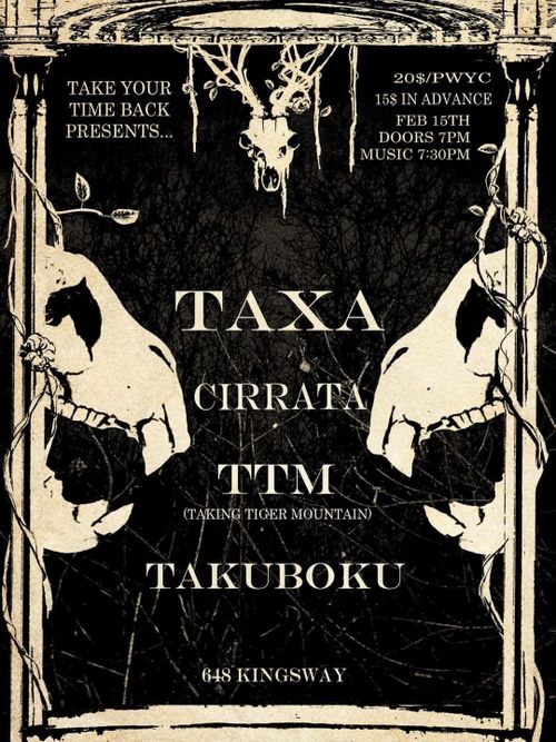 Taxa, Cirrata, Taking Tiger Mountain, Takuboku