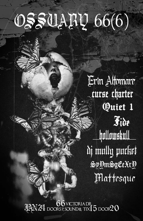 Erin Altomare, Curse Charter, Quiet One, Fide, _hollowskull_, DJ Molly Pocket, SyYmSgeEXrY, Mattesque