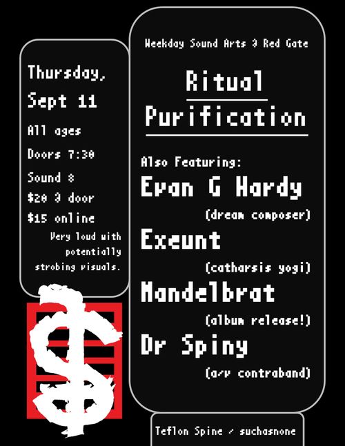 Ritual Purification, Evan G. Hardy, Mandelbrat, Dr. Spiny