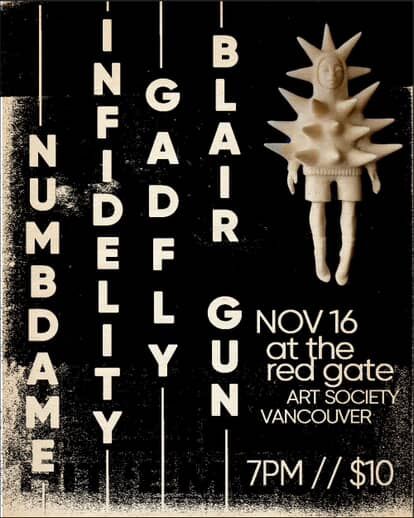 Gadfly / ?NUMB?DAME? / Infidelity / Blair Gun