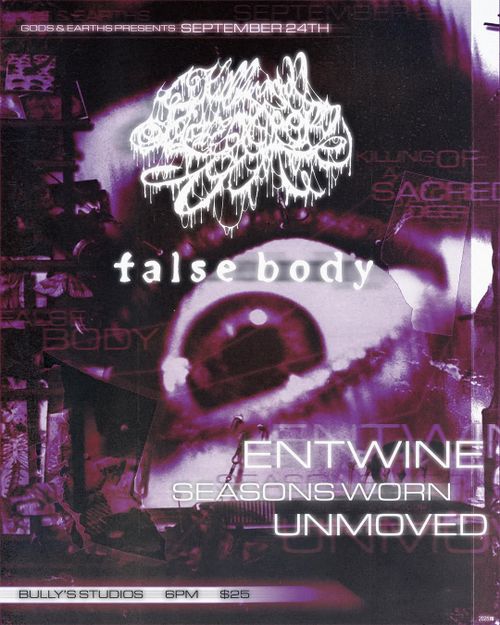 Killing of a Sacred Deer, False Body, Entwine, Seasons Worn, Unmoved