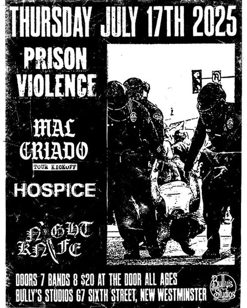 Prison Violence, Hospice, Mal Criado, Night Knife